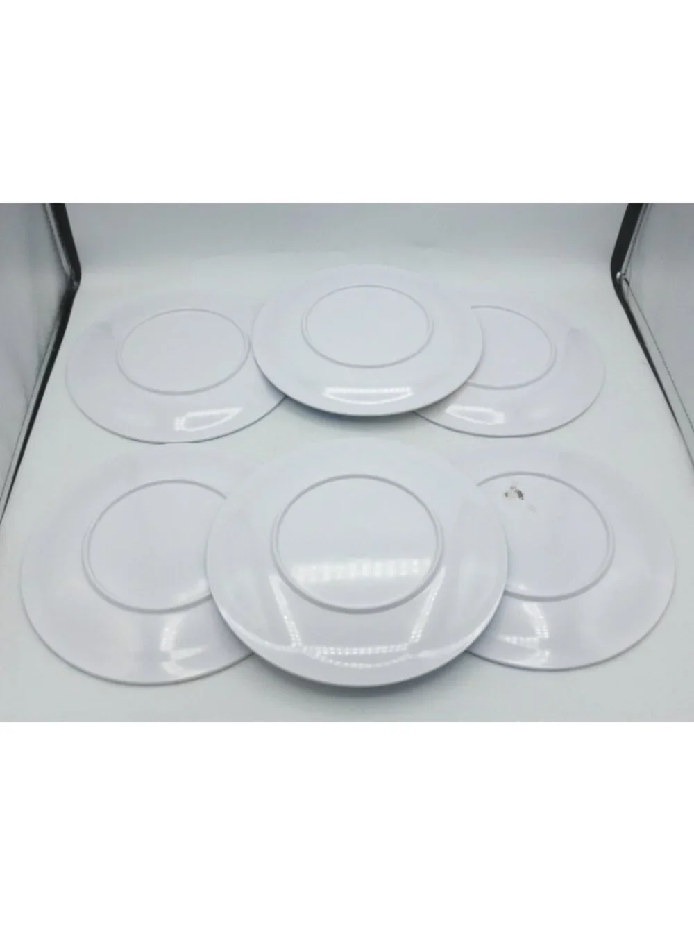 Target Summer 2010 8-1/2 Inch Melamine Salad Plates Set of 6 Blue Yellow Floral